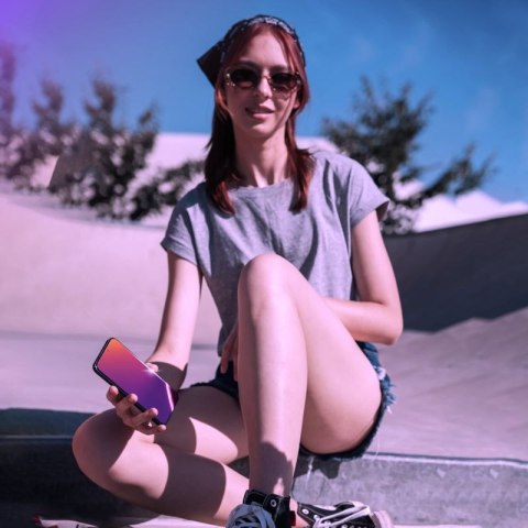 Prywatyzujące szkło hartowane 3mk Rainbow Privacy na Apple iPhone 16e 3mk Protection