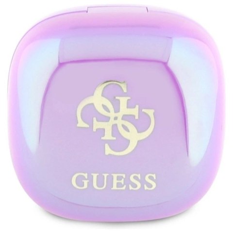 Słuchawki Guess 4G Printed Logo Bluetooth TWS + stacja dokująca - fioletowe Guess