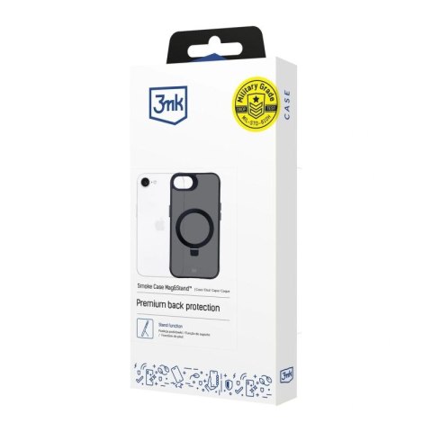 Etui 3mk Smoke Case Mag&Stand na Apple iPhone 16E - czarne 3mk Protection