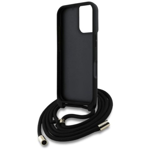 Etui Guess 4G Big Logo Cord Stap Crossbody do iPhone 16 Plus brązowy Guess