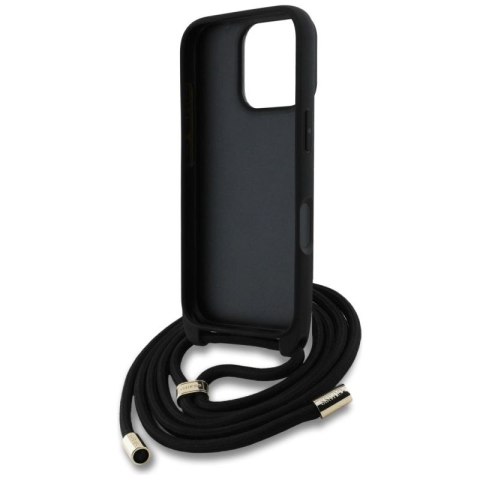 Etui Guess 4G Big Logo Cord Stap Crossbody do iPhone 16 Pro Max brązowy Guess