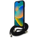 Etui Guess 4G Big Logo Cord Stap Crossbody do iPhone 16 Pro czarny Guess