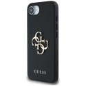 Etui Guess PU Grained 4G Metal Logo na iPhone 16e - czarne Guess
