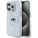 Etui Karl Lagerfeld IML Metal Karl Head MagSafe do iPhone 15 Pro Max biały Karl Lagerfeld