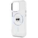 Etui Karl Lagerfeld IML Metal Karl Head MagSafe do iPhone 15 Pro Max biały Karl Lagerfeld
