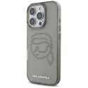 Etui Karl Lagerfeld IML Rhinestones Karl Head do iPhone 16 Pro czarny Karl Lagerfeld