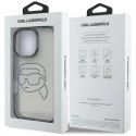 Etui Karl Lagerfeld IML Rhinestones Karl Head do iPhone 16 Pro czarny Karl Lagerfeld