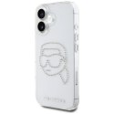 Etui Karl Lagerfeld IML Rhinestones Karl Head do iPhone 16 przezroczysty Karl Lagerfeld