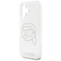 Etui Karl Lagerfeld IML Rhinestones Karl Head do iPhone 16 przezroczysty Karl Lagerfeld