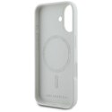 Etui Karl Lagerfeld Silicone Double Heads And Circle MagSafe do iPhone 16 beżowy Karl Lagerfeld
