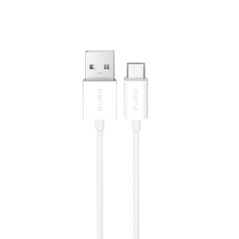 Kabel Puro 10W TPE USB-A - USB-C 2m - biały Puro