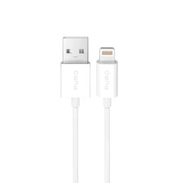 Kabel Puro TPE 12W USB-A - Lightning 3m - biały Puro