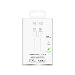 Kabel Puro TPE 20W USB-C - Lightning 2m - biały Puro