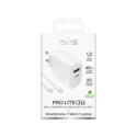 Ładowarka Puro Daily Prolite 45W USB-C USB-A Power Delivery z kablem USB-C - biała Puro
