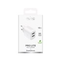 Ładowarka sieciowa Puro PROLITE 10W 2x USB-A - biała Puro