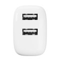Ładowarka sieciowa Puro PROLITE 10W 2x USB-A - biała Puro
