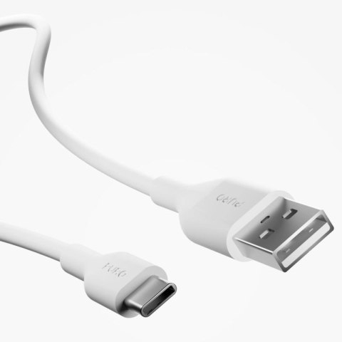 Ładowarka sieciowa Puro PROLITE 10W USB-A + kabel USB-A - USB-C 1.2m - biała Puro