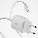 Ładowarka sieciowa Puro PROLITE 25W USB-A / USB-C + kabel USB-C - USB-C 1.2m - biała Puro