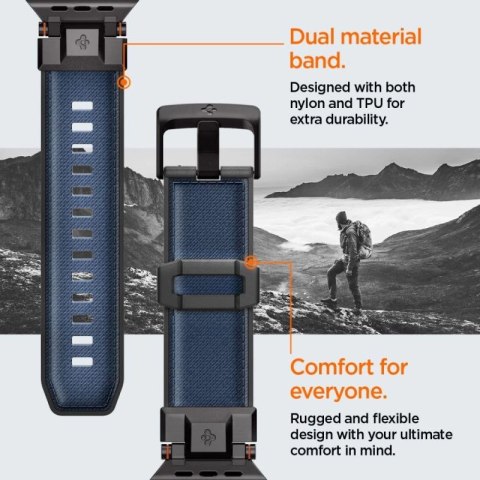 Pasek Spigen DuraPro Armor na Apple Watch 44 / 45 / 46 / 49 mm - granatowy Spigen