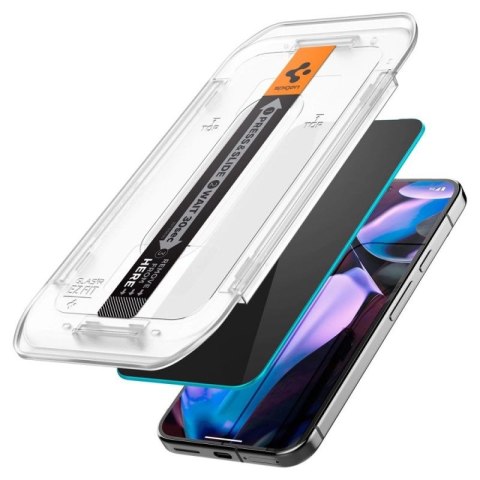 Szkło prywatyzujące Spigen Glas.TR "Ez Fit" Privacy HD 2-pack na Google Pixel 9 / 9 Pro Spigen