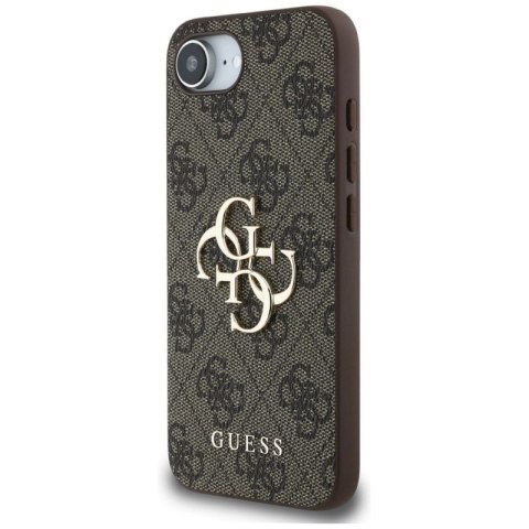 Etui Guess 4G Big Logo na iPhone 16e - brązowe Guess