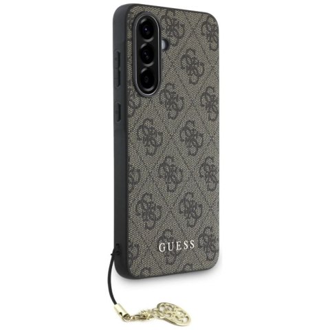 Etui Guess 4G Charms Collection na Samsung Galaxy A56 - brązowe Guess