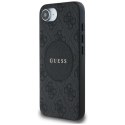 Etui Guess 4G Circle Classic Logo MagSafe na iPhone 16e - czarne Guess