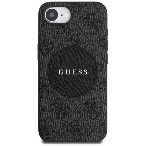 Etui Guess 4G Circle Classic Logo MagSafe na iPhone 16e - czarne Guess