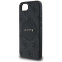 Etui Guess 4G Circle Classic Logo MagSafe na iPhone 16e - czarne Guess