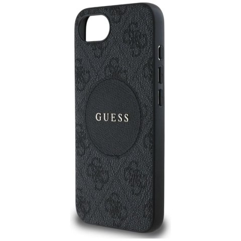 Etui Guess 4G Circle Classic Logo MagSafe na iPhone 16e - czarne Guess
