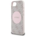 Etui Guess 4G Circle Classic Logo MagSafe na iPhone 16e - różowe Guess