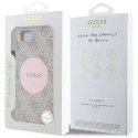 Etui Guess 4G Circle Classic Logo MagSafe na iPhone 16e - różowe Guess