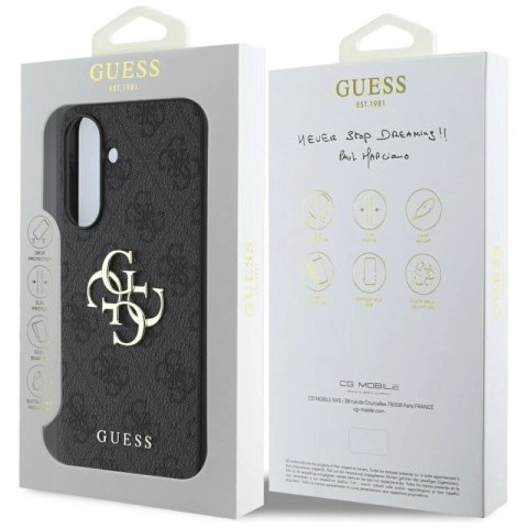 Etui Guess Big 4G Logo Classic Logo na Samsung Galaxy A56 - czarne Guess