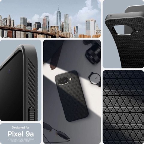Etui Spigen Liquid Air na Google Pixel 9A - czarny mat Hikvision
