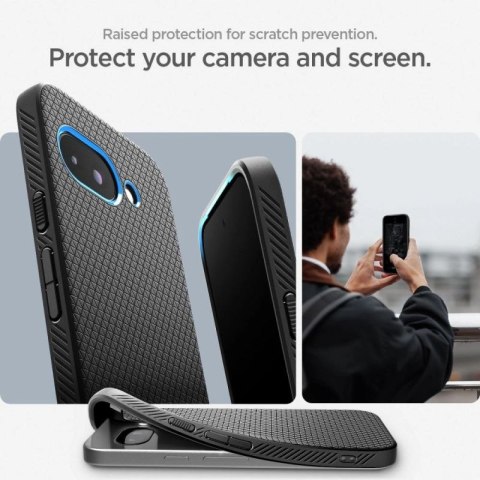 Etui Spigen Liquid Air na Google Pixel 9A - czarny mat Hikvision