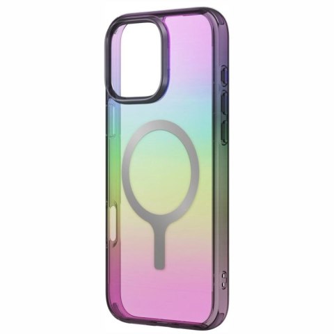 Etui UNIQ Iridescia Magclick Charging na iPhone 16 Pro - czarny UNIQ