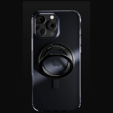Etui UNIQ Swivix 360 Rotating Kickstand na iPhone 16 Pro - czarne UNIQ