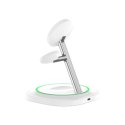 Ładowarka indukcyjna Tech-Protect QI15W-A46 3w1 Magnetic MagSafe - biała Tech-Protect
