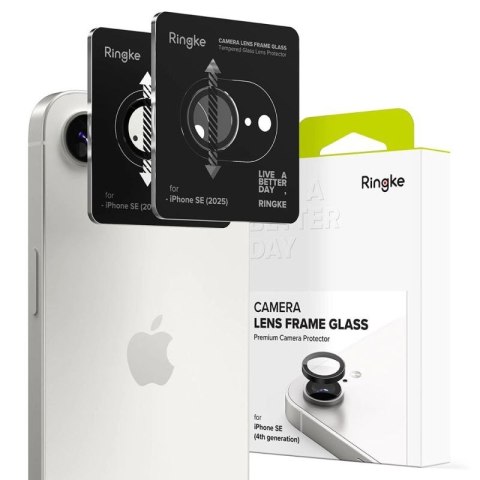 Osłona aparatu Ringke Camera Frame Protector 2-pack na iPhone 16e / 17e - czarna Ringke