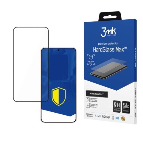 Szkło hartowane 3mk HardGlass Max Black na Samsung Galaxy S25 Edge 3mk Protection