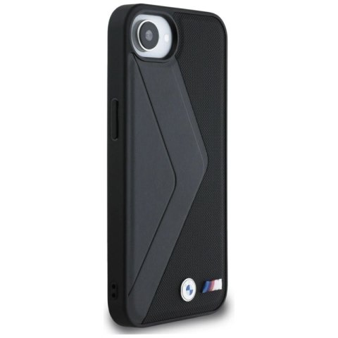 Etui BMW Oversized Stripes MagSafe na iPhone 16e - czarne BMW