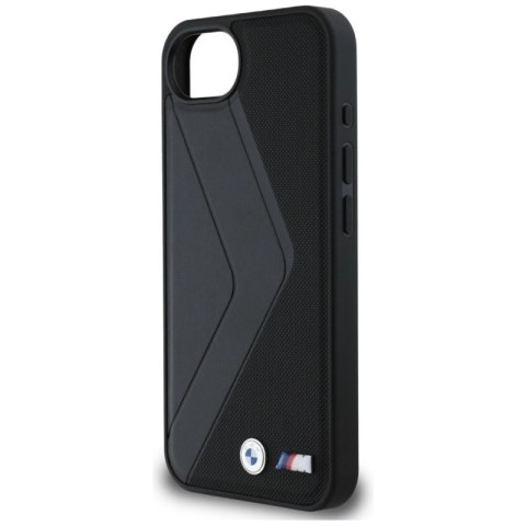 Etui BMW Oversized Stripes MagSafe na iPhone 16e - czarne BMW