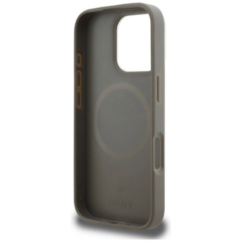 Etui DKNY Checkered Pattern Magsafe na iPhone 16 Pro Max - beżowe DKNY