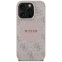 Etui Guess 4G Circle Classic Logo MagSafe na iPhone 16 Pro - różowe Guess