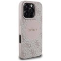 Etui Guess 4G Circle Classic Logo MagSafe na iPhone 16 Pro - różowe Guess