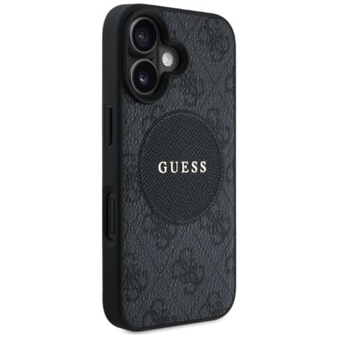 Etui Guess 4G Circle Classic Logo MagSafe na iPhone 16 - czarne Guess