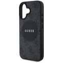 Etui Guess 4G Circle Classic Logo MagSafe na iPhone 16 - czarne Guess