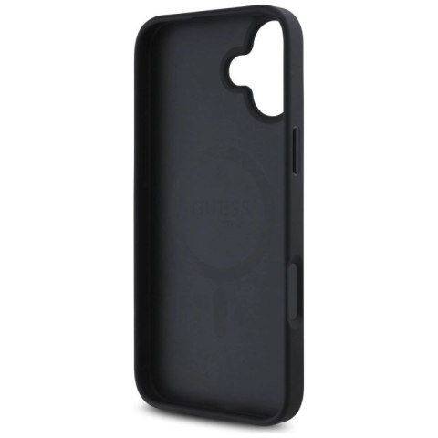 Etui Guess 4G Circle Classic Logo MagSafe na iPhone 16 - czarne Guess