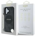 Etui Guess 4G Circle Classic Logo MagSafe na iPhone 16 - czarne Guess