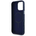 Etui Guess Denim Triangle Logo MagSafe na iPhone 16 Pro Max - niebieskie Guess